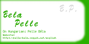 bela pelle business card